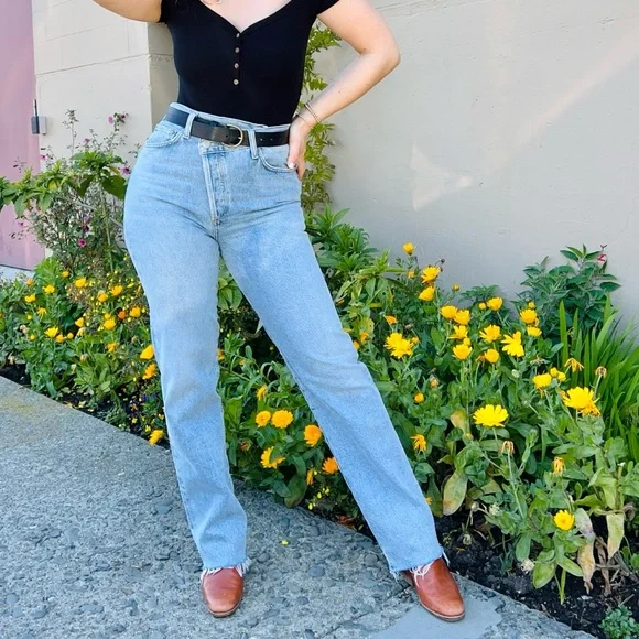 AGOLDE Criss cross straight leg jeans - Picture 5 of 7